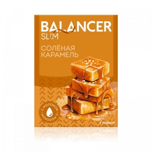 Коктейль BALANCER SLIM со вкусом &laquo;Соленая карамель&raquo;, 5 саше